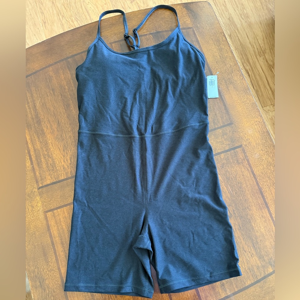 Old Navy Active Black Cami Short Bodysuit - Medium